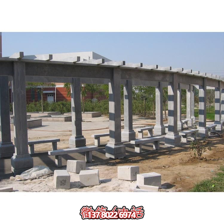 石材長廊，為大型園林戶外空間帶來精致的石雕裝飾