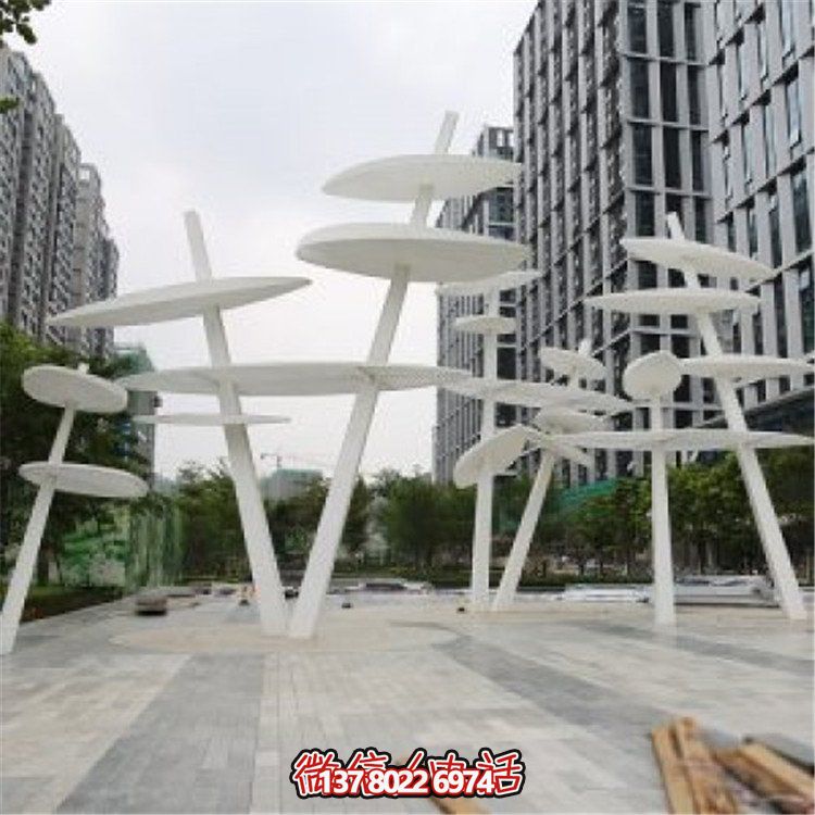 不銹鋼大型樹葉雕塑，為你的戶外景觀創造獨特的創意