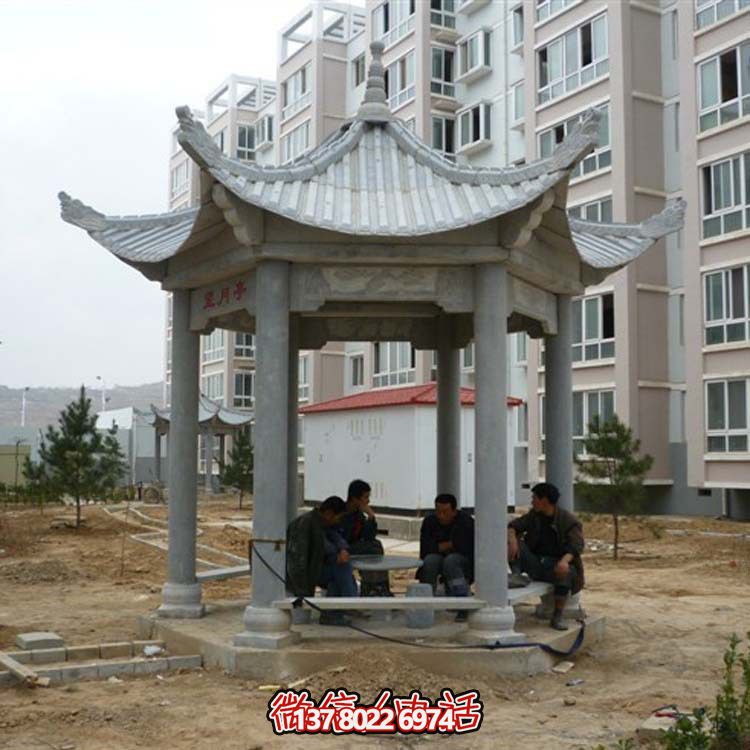 古典風情涼亭，點綴小區廣場，讓您休閑身心