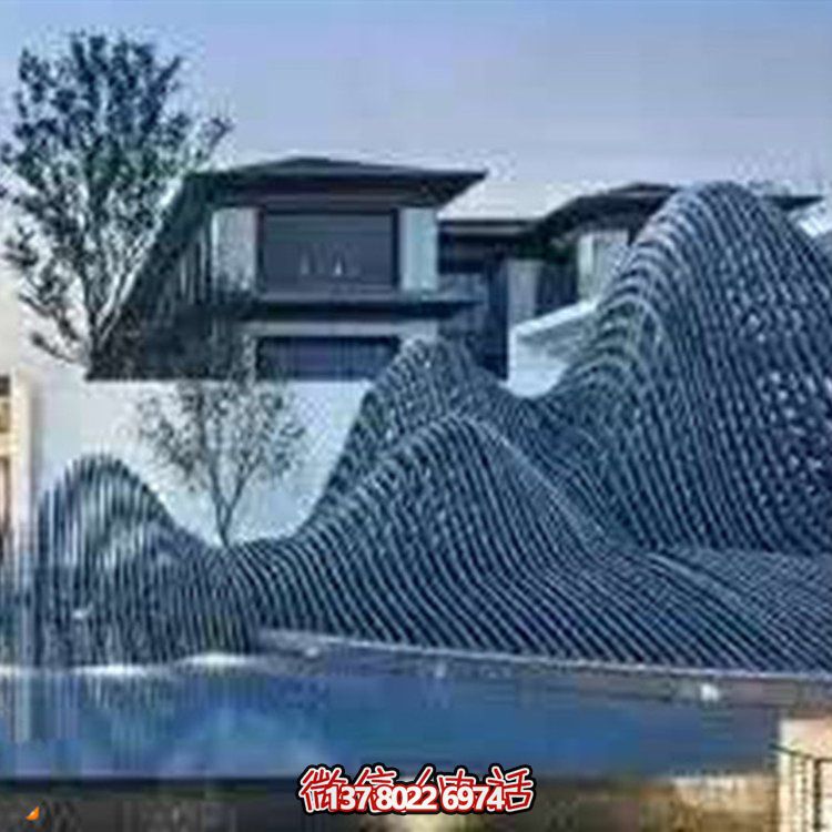 藝術(shù)水滴不銹鋼鏡面小品點綴庭院、酒店的時尚飾品