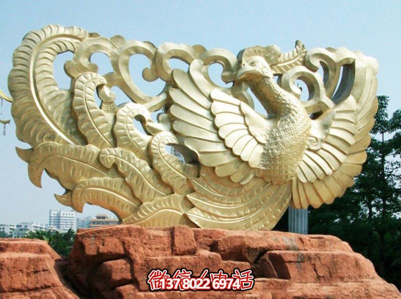 公園不銹鋼抽象藝術(shù)工藝?guó)P凰雕塑 公園不銹鋼抽象藝術(shù)工藝?guó)P凰雕塑