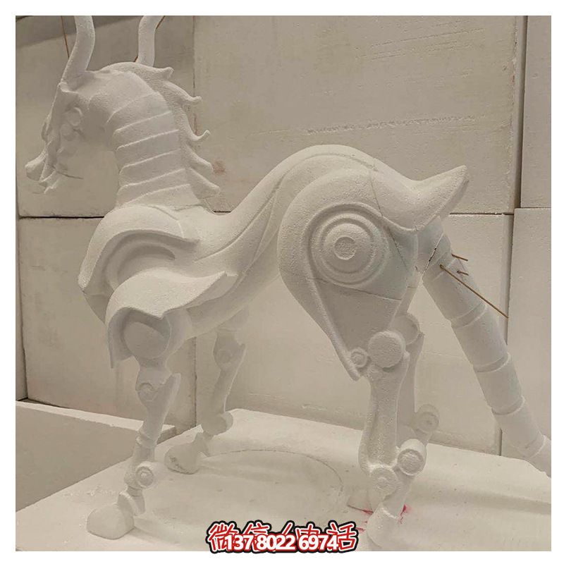 景區創意漢白玉抽象麒麟雕塑 景區創意漢白玉抽象麒麟雕塑