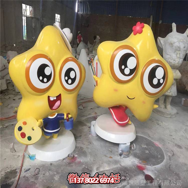 廣場(chǎng)樓盤開(kāi)業(yè)大型玻璃鋼卡通人物雕塑