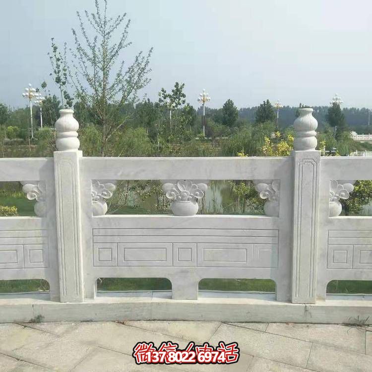 大理石石雕戶(hù)外景觀(guān)欄桿欄板雕塑