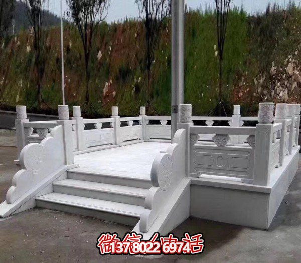 校園廣場(chǎng)大理石石雕旗臺(tái)戶(hù)外景觀(guān)欄桿欄板