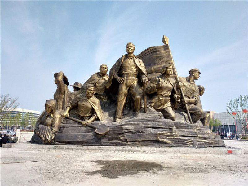 鑄銅群雕人物焦裕祿 鑄銅群雕人物焦裕祿
